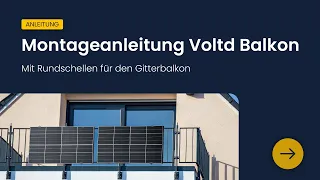 Balkonkraftwerk Montage Balkon | Voltd Balkon  400W / 800W Montageanleitung