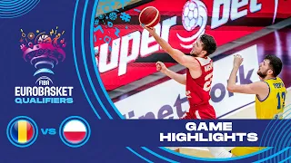 Romania - Poland | Highlights - FIBA EuroBasket 2022 Qualifiers