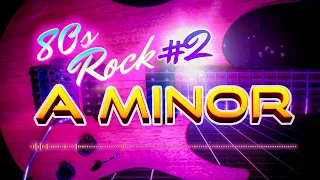 Epic 80s Guitar Backing Track #2  | A minor (122 BPM)