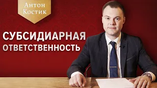 Субсидиарная ответственность. | Кто такие контролирующие лица?