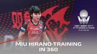 2017 China Open | Miu Hirano practicing in 360°