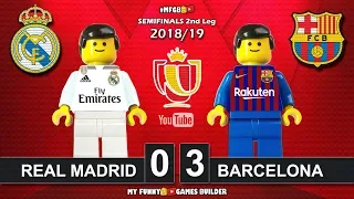 Real Madrid vs Barcelona 0-3 • El Clasico • Copa del Rey 2019 Goals ElClasico 27/02/19 Lego Football