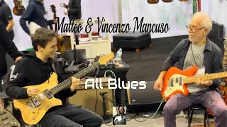 Matteo and Vincenzo Mancuso play All Blues at Bacci booth - NAMM 2024! Day Four! 01-28-24