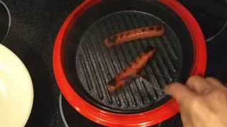 RangeMate Pro - Microwave Grill - Perfect Grilled Hot Dogs!