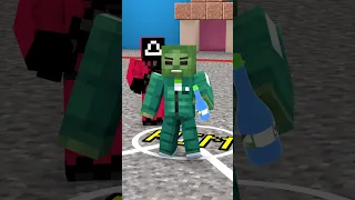 When Enderman v.s Zombie Plays Squid Game | Monster School Minecraft Animations