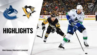 NHL Highlights | Canucks @ Penguins 11/27/19