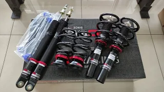 Bc Racing V1 coilover adjustable Honda civic fc 10 generation