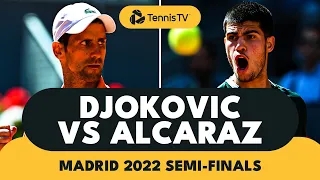 TITANIC Battle Between Carlos Alcaraz And Novak Djokovic | Madrid 2022 Highlights