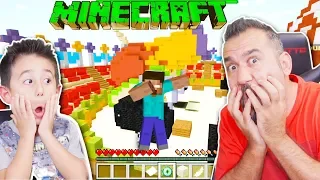 MINECRAFT'TA KARIŞIK PARKURLAR! (oynayamadık)| MERVAN İLE 3 KİŞİ MINECRAFT OYNUYORUZ