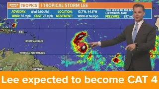 Wednesday morning tropical update: Lee expected to become strong Category 4