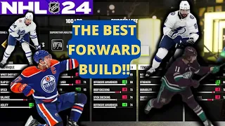 THE BEST (UPDATED) ALL AROUND FORWARD BUILD IN NHL 24!!