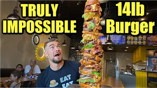 "TRULY IMPOSSIBLE" 14LB UNBEATEN BURGER CHALLENGE ($300) | The "CN TOWER" CHALLENGE in Toronto