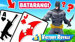 WIN THE BATARANG!! *21* Card Game for LOOT! (Fortnite)