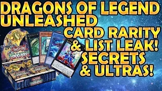 Yu-Gi-Oh! LEAK! Dragons Of Legend Unleashed Rarity & Partial Card List!
