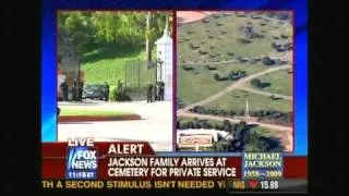 Michael Jackson Memorial / Funeral - Family Ariving for Private Memorial