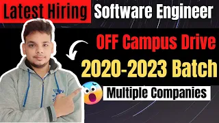 Biggest Hiring 2023 | OFF Campus Drive | 2021 | 2022 | 2023 Batch Hiring | Latest Hiring 2023