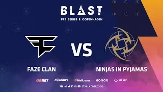 [RU] FaZe vs NiP | Dust2 | BLAST Pro Series: Copenhagen 2019