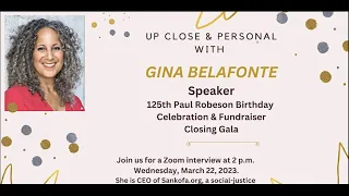 UP CLOSE & PERSONAL with GINA BELAFONTE