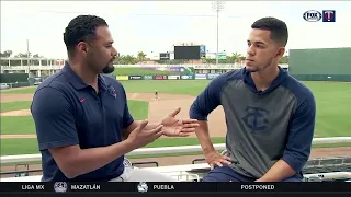 Twins current and former aces Jose Berrios and Johan Santana