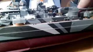 Сборка линкора  «Тирпиц» или Tirpitz производство Тамия  или Tamiya масштаб 1/З50