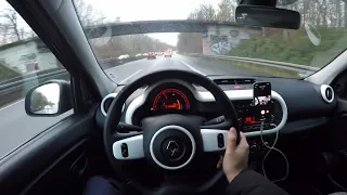 Renault Twingo III  POV Test Drive on German Autobahn by Autography