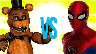 SPIDERMAN VS FREDDY FAZBEAR | СУПЕР РЭП БИТВА | Человек Паук ПРОТИВ 5 Ночей С Фредди