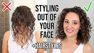 How Style Your Front Curls Out of your Face + 4 Simple Hairstyles