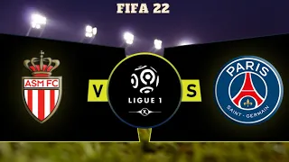 AS Monaco Vs PSG Full Match HD Gameplay | Ligue 1| FIFA 22 Gameplay | Sports Games