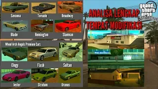 Analisa Lengkap Tempat Modifikasi Kendaraan Dalam Game GTA San Andreas