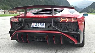 Lamborghini Aventador SV with Custom Exhaust Goes Drag Racing Against Porsche 991 GT2 RS & More!