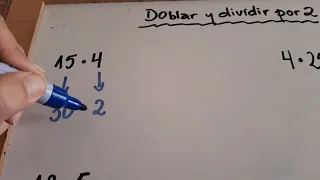 Doblar y dividir por 2 para 5° básico