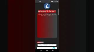 Gonline Free Coins -- LTC,DOGE,TRX -- Every 0 Minutes