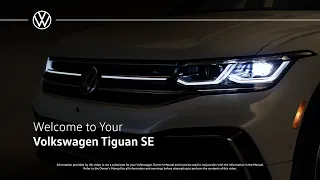 Welcome to your 2022 Volkswagen Tiguan SE