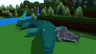 Mosasaurus Showcase! (Build a Boat for Treasure)