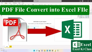 How to Convert PDF to Excel | Bulk Combine PDF files to Excel without losing formatting | #excel