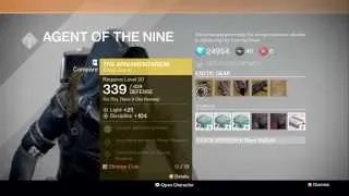 Destiny - Xur's location & Exotic Items - Week 6 (17th - 19th  October)