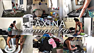 FAXINA COMPLETA PESADONA| ORGANIZEI A CASA| LAVEI ROUPAS| 2 dias sem limpar…