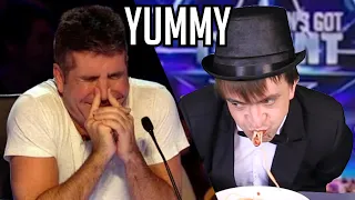 Mr. Magic - Magician makes food | Britain's Got Talent/America's Got Talent (parody)