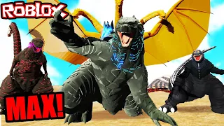 getting a kill with EVERY KAIJU MAX LEVEL in Kaiju Universe ROBLOX