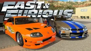 Forza Horizon 3 Online - Fast & Furious - Toyota Supra & Nissan GT-R R34 (Ft. FTHY)