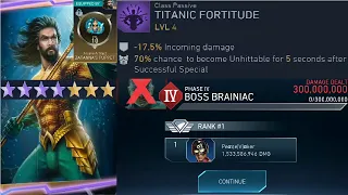 4⭐ASCENSION CLASS PASSIVE KOAAM Oneshot P4 T10 League Raids!! 1.5Bil. damage! Injustice 2 Mobile