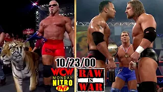 WWF RAW vs. WCW Nitro - October 23, 2000 Full Breakdown - Day After No Mercy - 6 Days To H-Havoc PPV