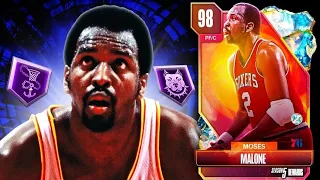 *FREE* GALAXY OPAL MOSES MALONE GAMEPLAY!! MOSES IS A TOP TIER BIG IN NBA 2K24 MyTEAM!!