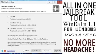 IPHONE Jailbreak Tool | WinRa1n 1.1 Window Jailbreak Tool 2023 Checkm8 +  No Bootable Usb