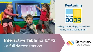 Interactive Table for Early Years (EYFS) - a demonstration