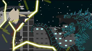 Legendary Godzilla VS Space Godzilla (FULL FIGHT ANIMATION)