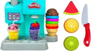 Pretend Play Toy Kitchen | Learn & Create with Play Doh Ice Cream | Learning Video for Preschool