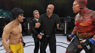 Bruce Lee vs. Nemesis (EA Sports UFC 3) - CPU vs. CPU - Crazy UFC 👊🤪