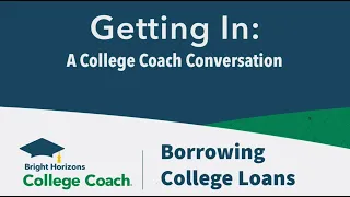 What You Need to Know About Student Loans and Parent Loans (#GettingInPodcast / 4-13-23 / Segment 1)