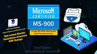 Exam MS-900: Microsoft 365 Fundamentals | Exam Questions And Answers | PDF Dumps